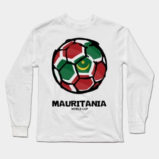 Mauritania Football Country Flag Long Sleeve T-Shirt